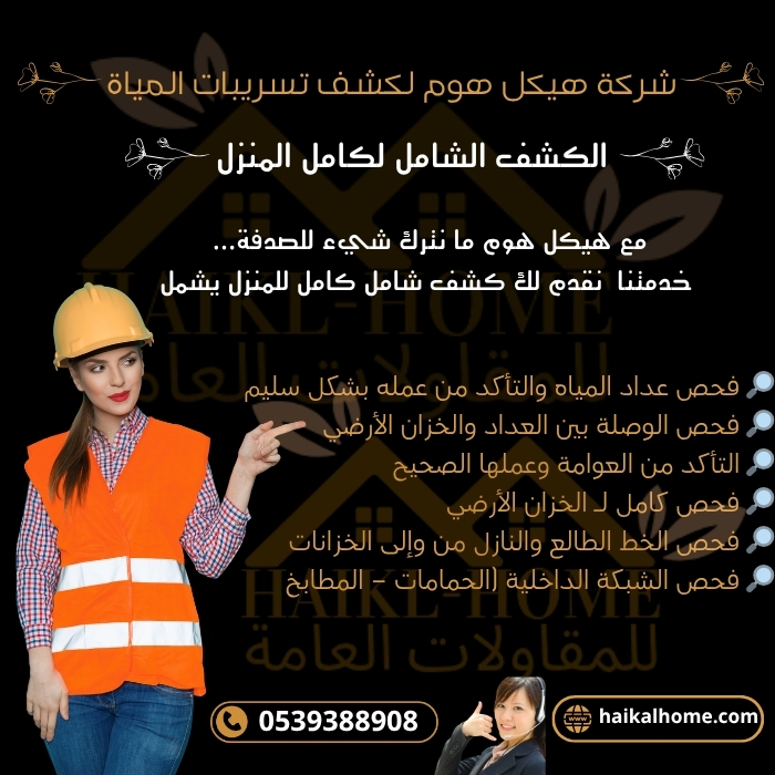 شركة هيكل هوم لكشف تسريبات المياة